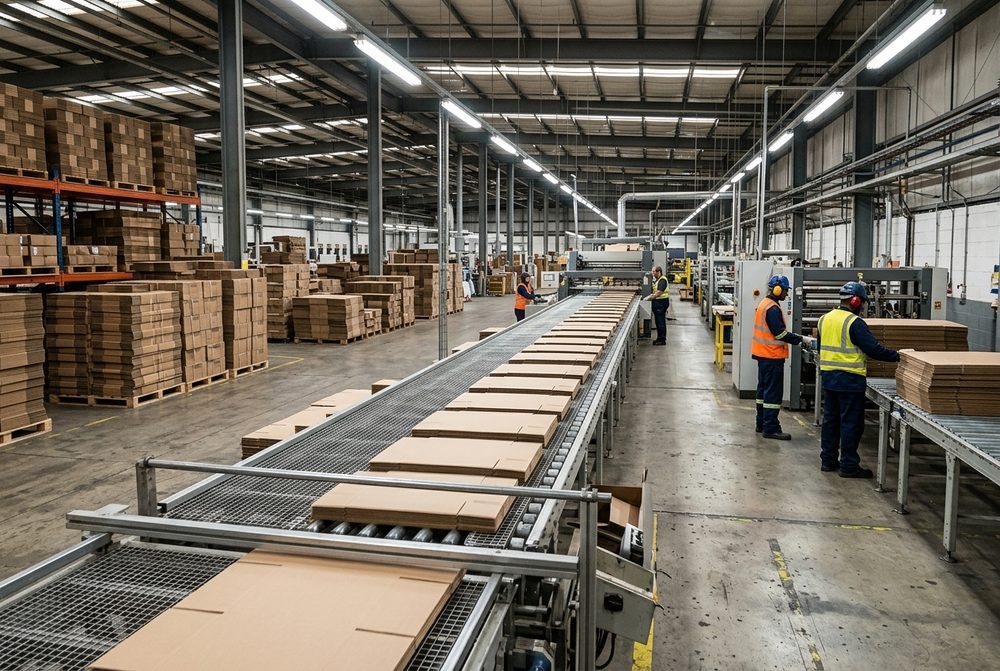 Interior of the Packa Corporation manufacturing plant